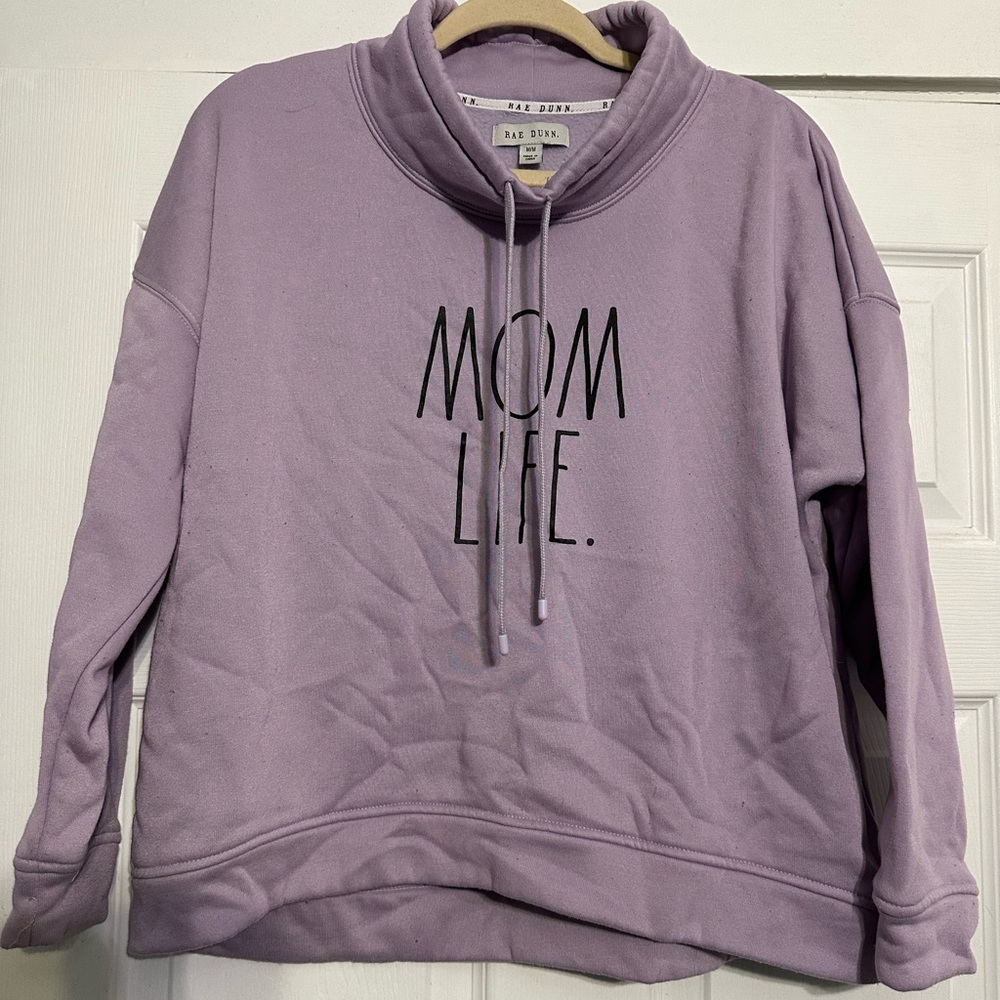 Rae Dunn Lavender Cowl Neck Sweater